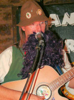 A special guest vocalist helps out at The Mangledwurzels live album recording gig at Charlton Inn, Shepton Mallet (25 Nov 2006).