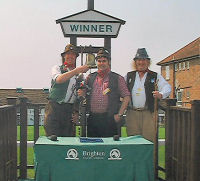 The Mangledwurzels in the Winners Enclosure at Brighton Racecourse during the Brighton Cider Festival (29 Apr 2007).