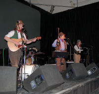 The Mangledwurzels on action on stage